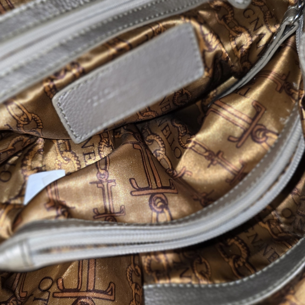 Tignanello Metallic Gold Leather Shoulder Bag - Picture 11 of 13
